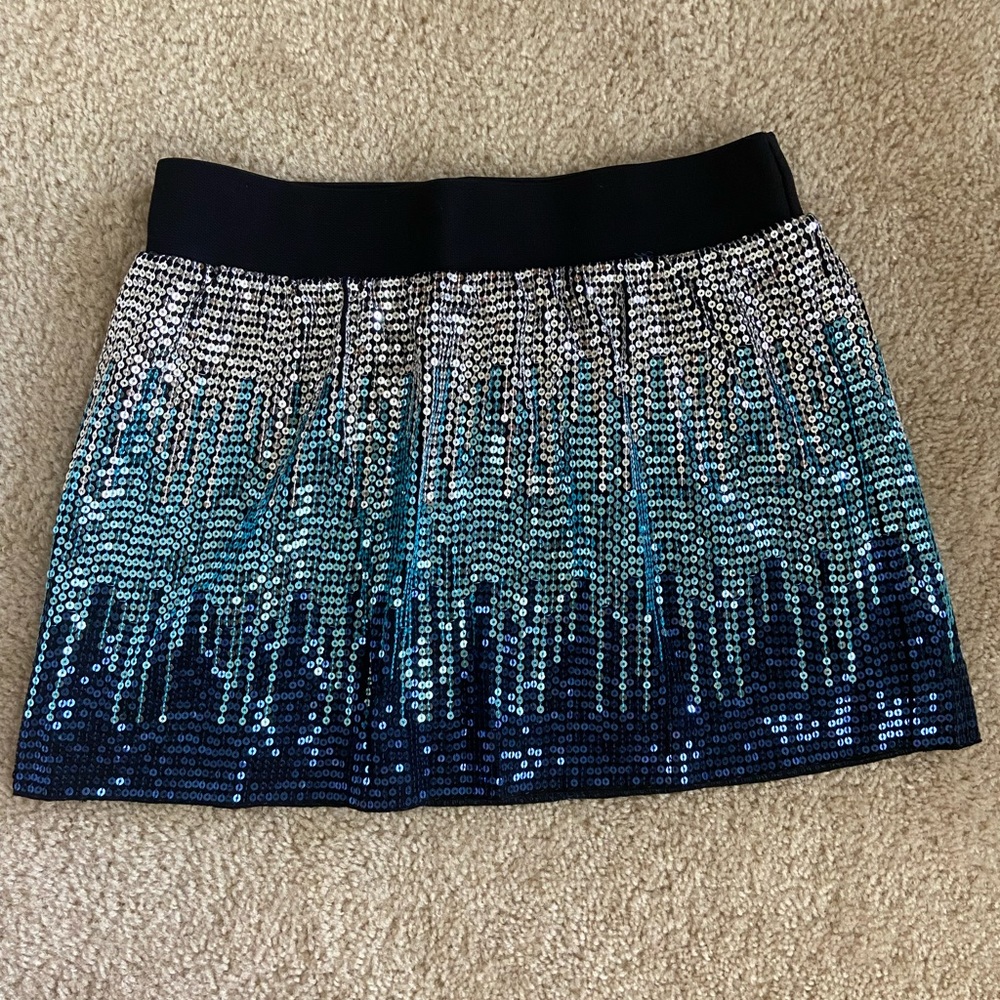 Eras tour swift sequin midnight skirt